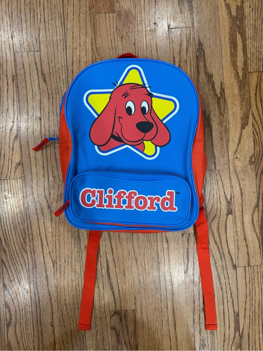 Kids Clifford The Red Dog Blue & Red Backpack
